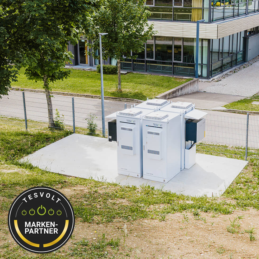 Ökohaus Gewerbespeicher Tesvolt Speicher